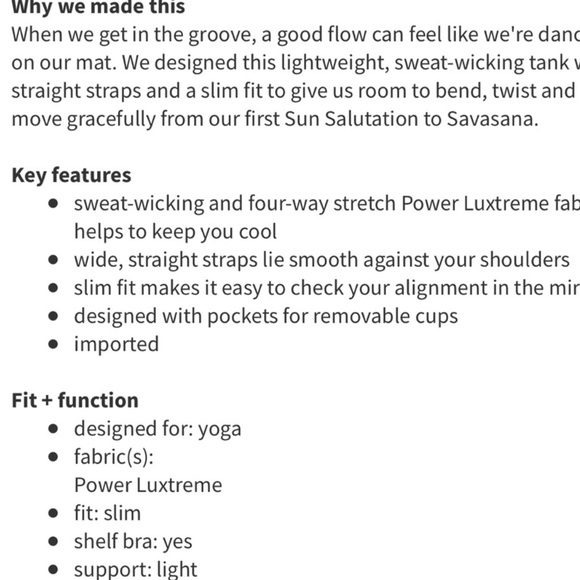 Lululemon scoop back tank - Picture 4 of 4